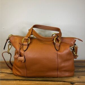 Radley London EEL ALLEY Tan Leather Satchel Handbag